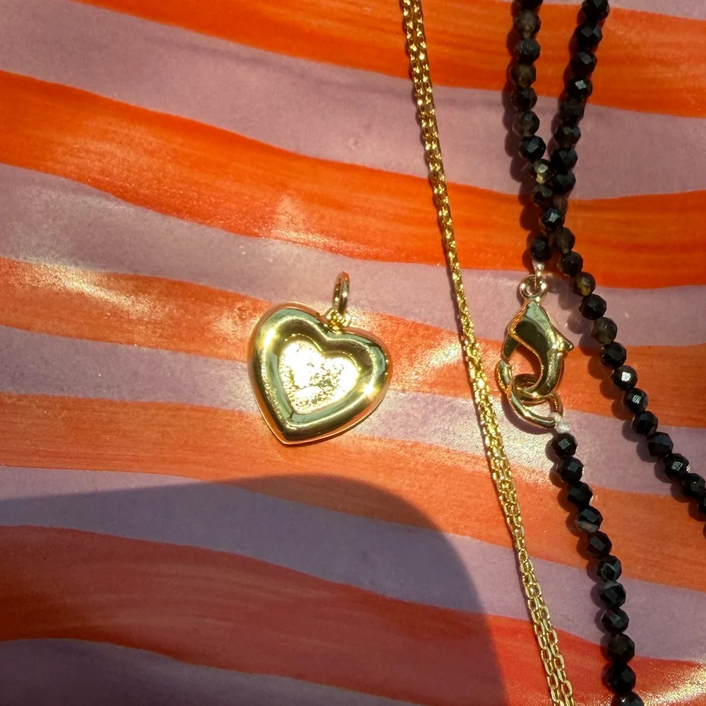 Chunky Heart Photo Charm